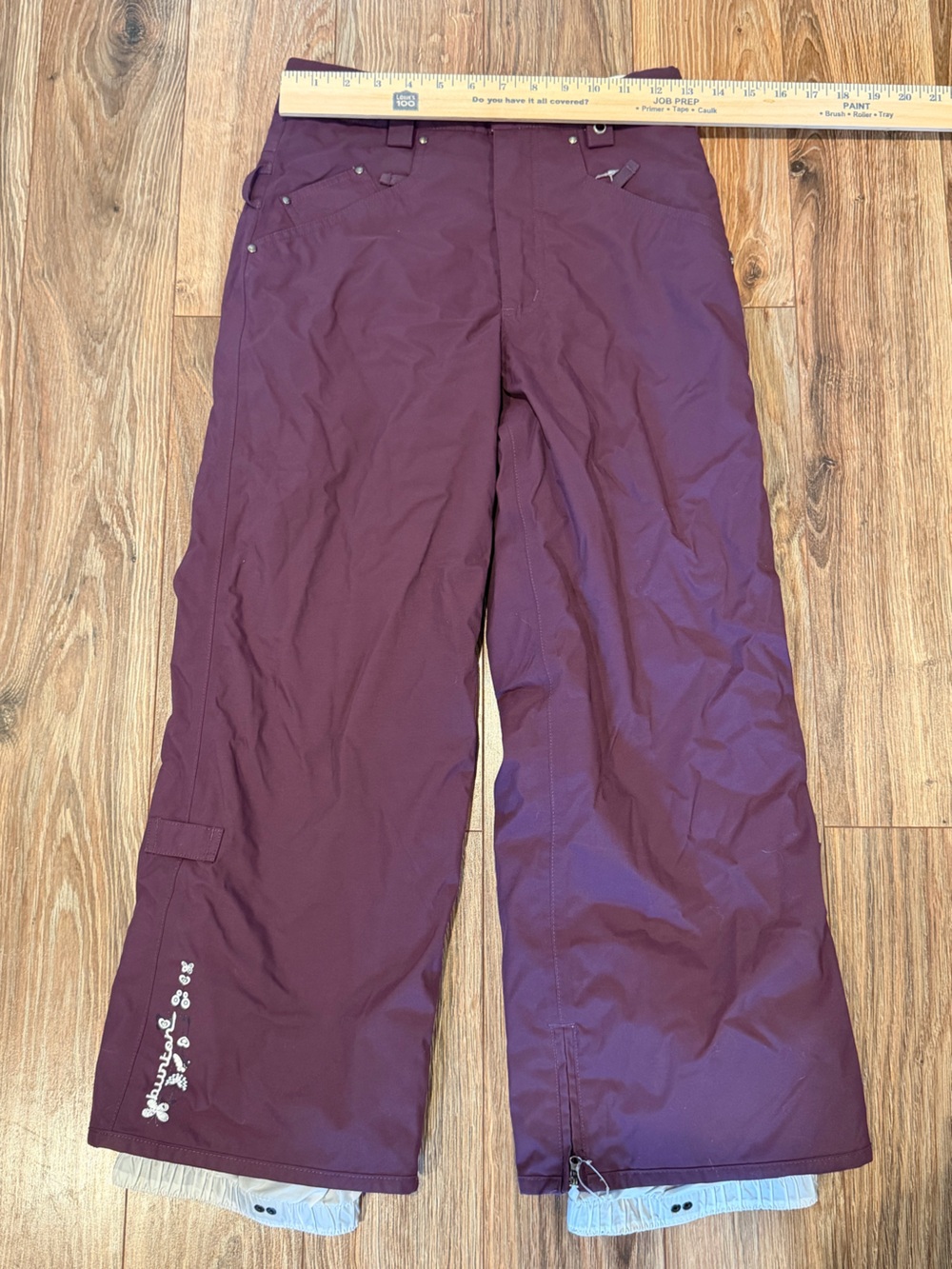 Retro Burton Kids Water-Resistant Plum Snow Pants